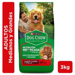 Alimento Perro Adulto Dog Chow Carne y Pollo 3 kg
