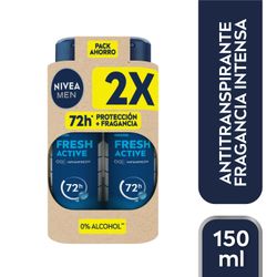 Pack 2 un. Antitranspirante Spray Nivea Men Fresh Active 91 g