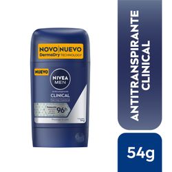 Antitranspirante Barra Nivea Men Clinical Masculino 50 ml