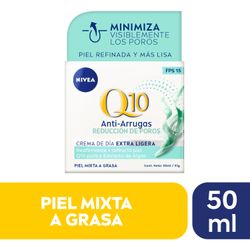 Crema Facial Nivea Q10 Día Antiarrugas Reducción de Poros 50 ml