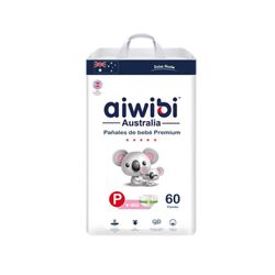 Pañales Aiwibi Dulce Noche Talla P 60 un.