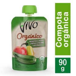 Pouch Organ Vivo Zapallo Manzana Pera 90 g