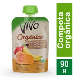 Pouch Organ Vivo Zapallo Manzana Plátano 90 g