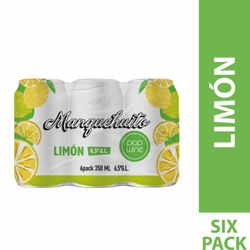 Pack 6 un. Cóctel de Vino Manquehuito Limón Lata 350 cc