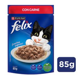 Alimento Húmedo Gato Felix Sabor Carne 85 g
