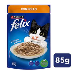 Alimento Húmedo Gato Felix Sabor Pollo 85 g