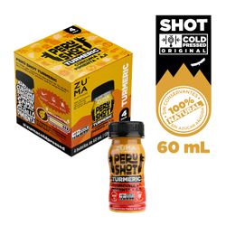 Pack 4 un. Jugo Zuma Prensado Cúrcuma 60 ml
