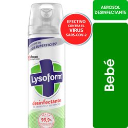 Desinfectante de Ambientes y Eliminador de Olores Lysoform Bebé Aerosol 360 ml