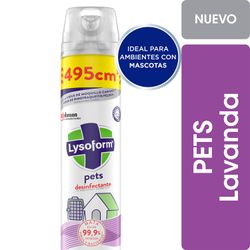 Desinfectante Lysoform Pets Aerosol 495 cc