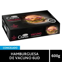 Hamburguesa de Vacuno La Crianza 100 g 6 un.