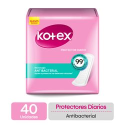 Protectores Diarios Kotex Antibacterial 40 un.