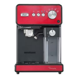 Cafetera Automática Oster Espresso Roja PrimaLatte BVSTEM6604R