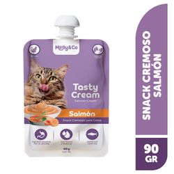 Alimento Húmedo Gato Molly & Co Crema Salmón 90 g