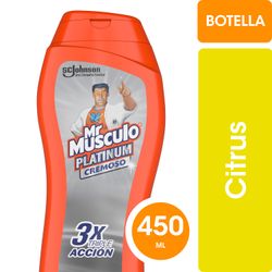 Limpiador Crema Mr. Músculo Platinum Citrus 450 ml