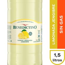 Agua Saborizada Benedictino Limonada Jengibre 1.5 L