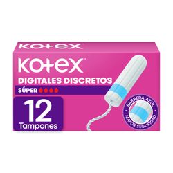 Tampones Digitales Kotex Súper 12 un.