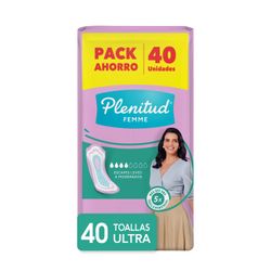 Toallas Incontinencia Plenitud Ultra 40 un.