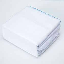 Sábana Bordada King Microfibra Olivia Krea