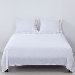 Sábana Bordada 2 Plazas Microfibra México Krea