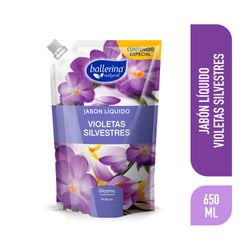 Jabón Líquido Ballerina Violetas Silvestres Doypack 650 ml