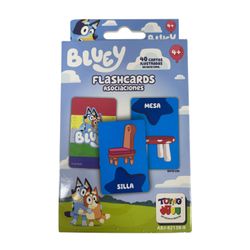 Tarjetas Didácticas Bluey Flash Cards Asociaciones