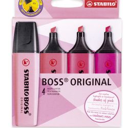 Stabilo Boss Shades of Pink 4 Piezas Wallet