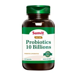 Probióticos 10 Billones Sunvit Life 60 Cápsulas