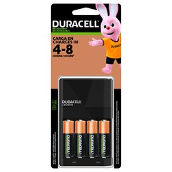 Cargador de Pilas Duracell AA/AAA + 4 Pilas Recargables AA