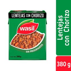 Lentejas Wasil con Chorizo 380 g