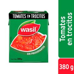 Tomates Wasil en Trocitos 380 g