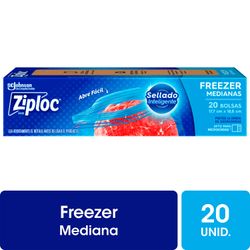 Bolsas Ziploc Doble Cierre para Freezer 20 un.