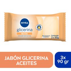 Pack 3 un. Jabón Barra Nivea Aceites Esenciales 90 g