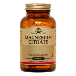 Suplemento Solgar Magnesium Citrate 120 Tabletas