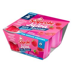 Pack 4 un. Jalea Soprole Sin Azúcar Frambuesa 110 g