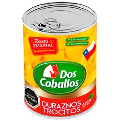 Durazno en Trocitos Dos Caballos 250 g drenado
