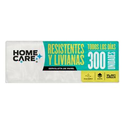 Servilletas Home Care 23 x 22 cm 300 un.