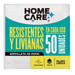 Servilletas Home Care 23 x 22 cm 50 un.
