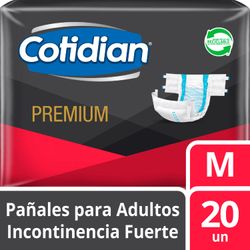 Pañales Adulto Cotidian Premium Talla M 20 un.
