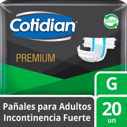 Pañales Adulto Cotidian Premium Talla G 20 un.