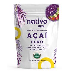 Pulpa de Acaí Nativo Orgánico Puro 400 g