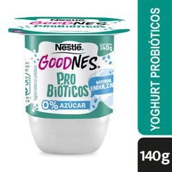 Yogurt Goodnes Probióticos Natural Endulzado 140 g