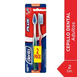 Pack 2 un. Cepillo de Dientes Dento Plus Mediano