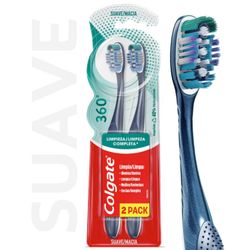 Pack 2 un. Cepillo de Dientes Colgate 360° Suave