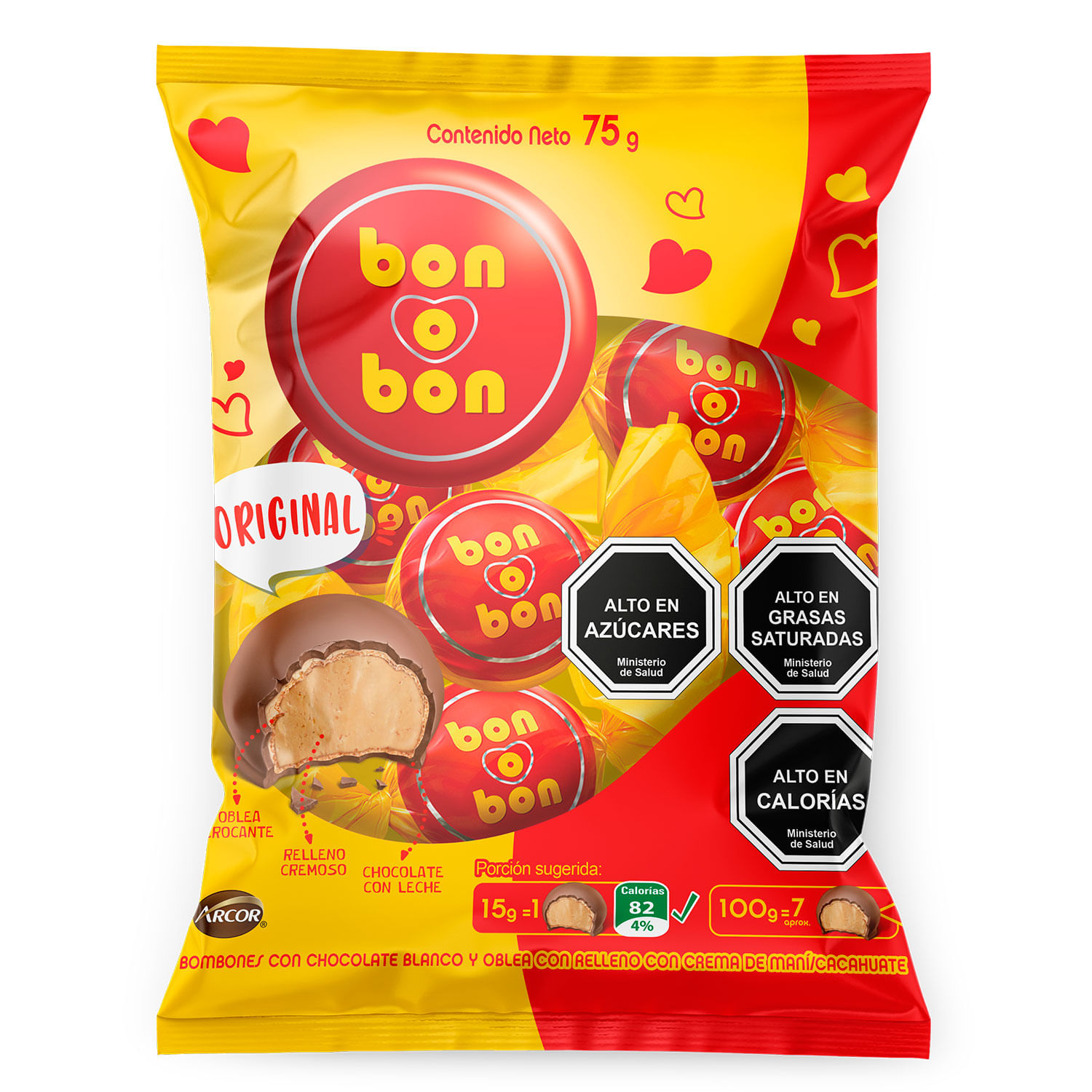 Chocolate de Leche Bon O Bon 75 g