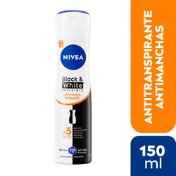 Antitranspirante Spray Nivea Black White Ultimate Impact 150 ml