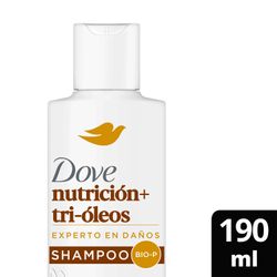 Shampoo Dove Nutrición + Tri-Óleos 190ml