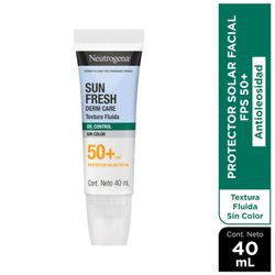 Protector Solar Facial Neutrogena Sun Fresh Oil Free Sin Color FPS 50 50 ml