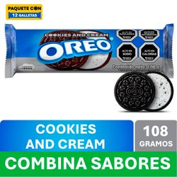 Galletas Oreo Rollo Sabor Cookies & Cream 108 g
