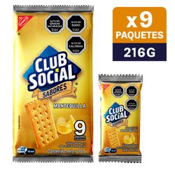 Galletas Saladas Club Social Mantequilla 216 g