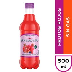 Agua Saborizada Benedictino Frutos Rojos 500 ml